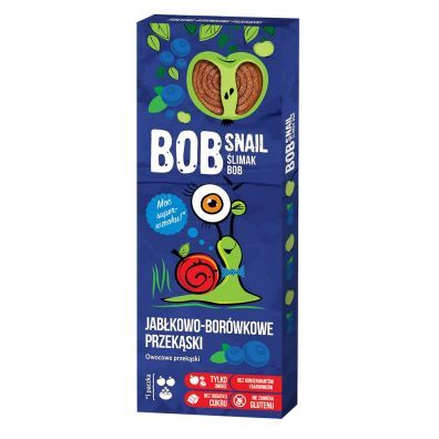 BOB SNAIL PRZEKĄSKA JABŁKOWO-BORÓWKOWA BEZ DODATKU CUKRU 30G (1)