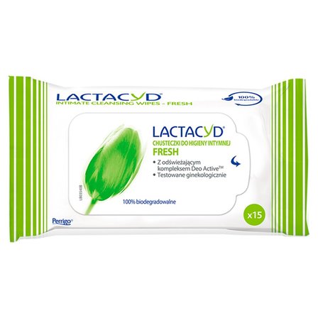 Lactacyd Fresh Chusteczki do higieny intymnej 15 sztuk (1)