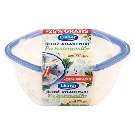 Lisner Śledź atlantycki w sosie śmietanowym 350 g (2)