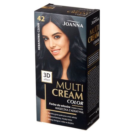 Joanna Multi Cream Color Farba do włosów hebanowa czerń 42 (2)