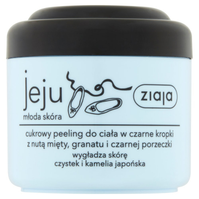 Ziaja Jeju Cukrowy peeling do ciała w czarne kropki 200 ml (1)