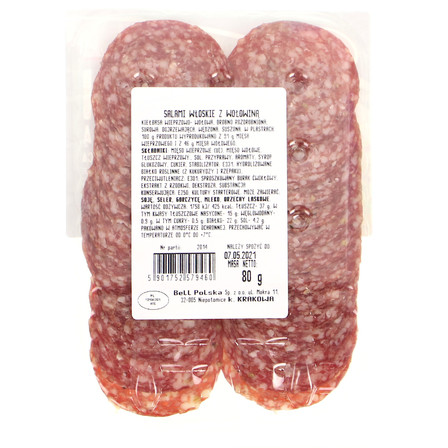 BELL SALAMI WŁOSKIE Z WOŁOWINĄ 80G (2)