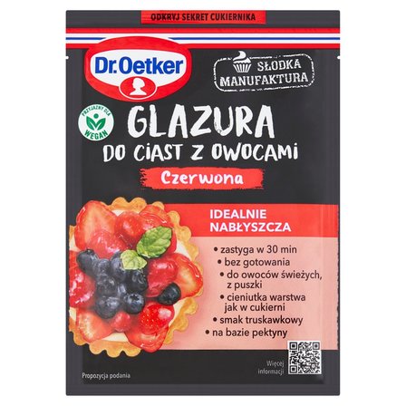 Dr. Oetker Słodka Manufaktura Glazura do ciast z owocami czerwona 10 g (1)