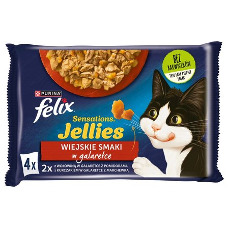 Felix Sensations Jellies Karma dla kotów wiejskie smaki w galaretce 340 g (4 x 85 g) (2)