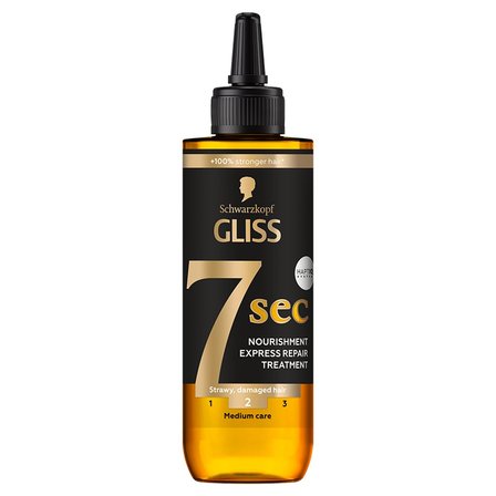 Gliss 7sec Oil Nutritive Ekspresowa kuracja do włosów bardzo suchych 200 ml (1)
