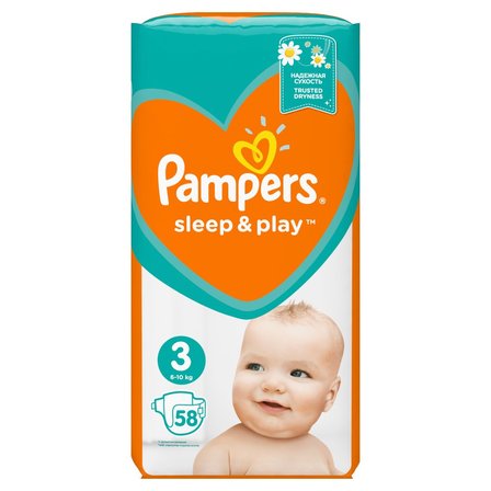 Pampers Sleep&Play, Rozmiar 3, 58 Pieluszek, 6–10kg (2)