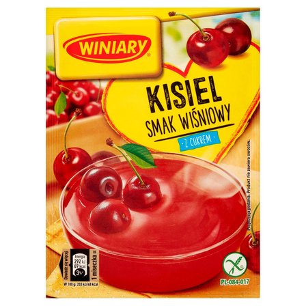 Winiary Kisiel z cukrem smak wiśniowy 77 g (1)