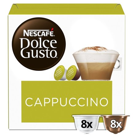 Nescafé Dolce Gusto Cappuccino Kawa w kapsułkach 186,4 g (8 x 17 g i 8 x 6,3 g) (3)