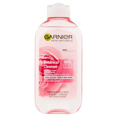 Garnier Botanical Cleanser Łagodzący tonik woda różana 200 ml (1)