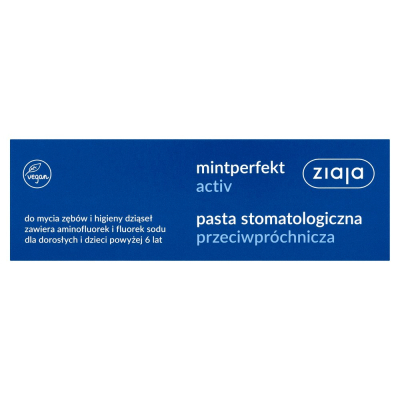 Ziaja Mintperfekt Activ Pasta stomatologiczna przeciwpróchnicza 75 ml (2)