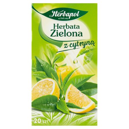 Herbapol Herbata zielona z cytryną 34 g (20 x 1,7 g) (1)