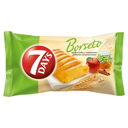 7 Days Borseto Słodka bułka z nadzieniem jabłkowo-cynamonowym 80 g (1)