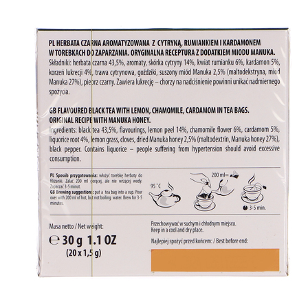 Loyd Herbata czarna z cytryną rumiankiem i kardamonem 30 g (20 torebek) (4)