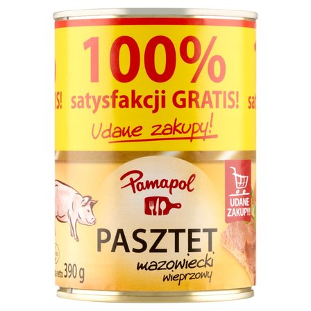 Pamapol Pasztet mazowiecki wieprzowy 390 g (1)