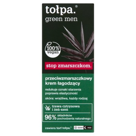 tołpa green men stop zmarszczkom Przeciwzmarszczkowy krem łagodzący 50 ml (1)