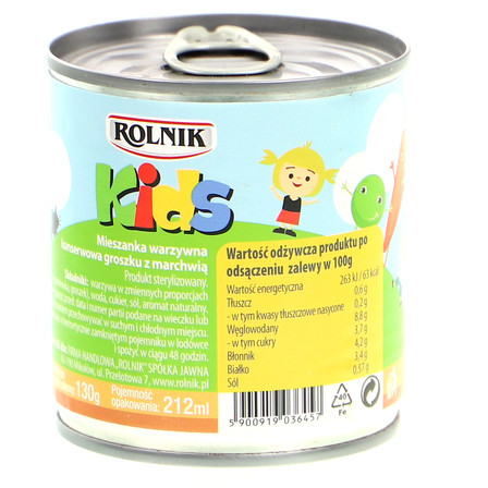 ROLNIK KIDS GROSZEK Z MARCHEWKĄ 212G (5)