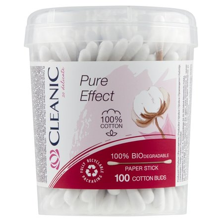 Cleanic Pure Effect Patyczki higieniczne 100 sztuk (1)