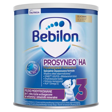 Bebilon Prosyneo HA 3 Mleko modyfikowane po 1. roku 400 g (1)