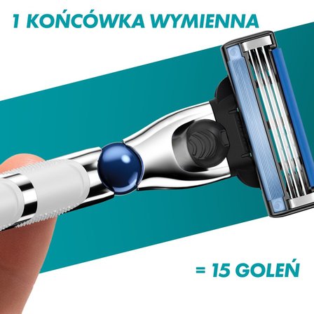 Gillette Mach3 Turbo Ostrza wymienne do maszynki do golenia dla mężczyzn, 8 ostrza wymienne (7)