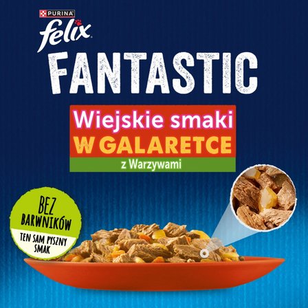 Felix Fantastic Karma dla kotów wiejskie smaki w galaretce 340 g (4 x 85 g) (3)