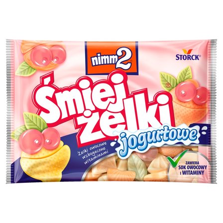 nimm2 Śmiejżelki jogurtowe Żelki owocowe wzbogacone witaminami 100 g (1)