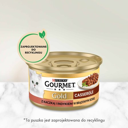 Gourmet Gold Karma dla kotów casserole z kaczką i indykiem w sosie 85 g (8)