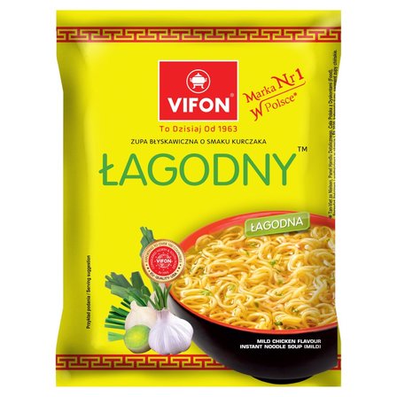 Vifon Zupa błyskawiczna o smaku kurczaka łagodny 70 g (1)