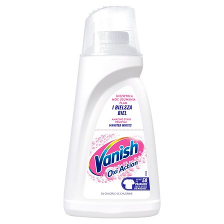 Vanish Oxi Action Odplamiacz do białych tkanin w płynie 1 l (1)