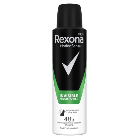 Rexona Men Invisible Fresh Power Antyperspirant w sprayu 150 ml (1)