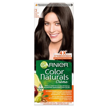 Garnier Color Naturals Crème Farba do włosów 3 ciemny brąz (1)