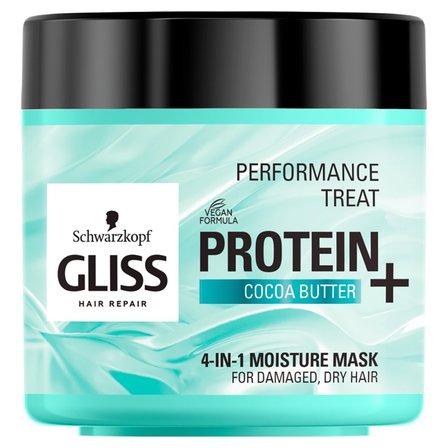 Gliss Protein+ Treat 4-in-1 Moisture Maska do włosów Cocoa Butter nawilżająca 400 ml (1)