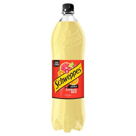 Schweppes Citrus Mix Zero Napój gazowany 1,35 l (1)