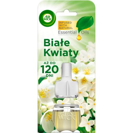 Air Wick Essential Oils Wkład do elektrycznego odświeżacza białe kwiaty 19 ml (2)