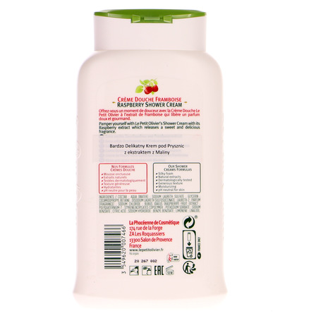 LE PETI OLIVIER KREM pod prysznic z ekstraktem z maliny  250 ml (2)