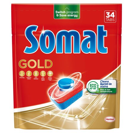 Somat Gold Tabletki do mycia naczyń w zmywarkach 598,4 g (34 sztuki) (1)