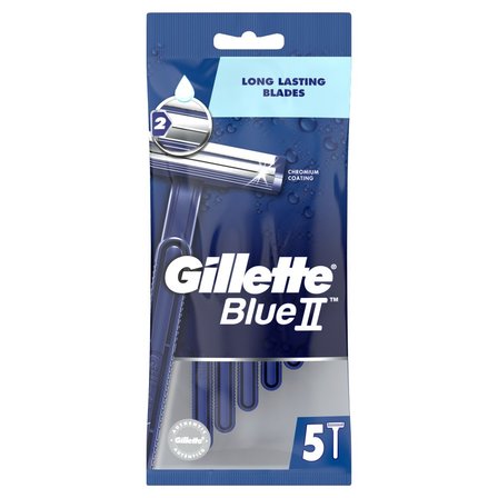 Gillette Blue II Maszynki jednorazowe dla mężczyzn 5 sztuk (1)