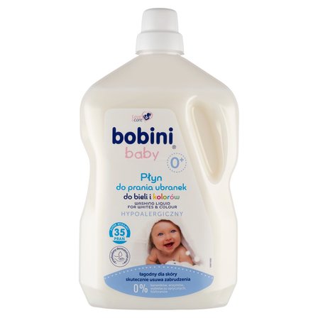 bobini Baby Płyn do prania ubranek hypoalergiczny do bieli i kolorów 2,5 l (35 prań) (1)