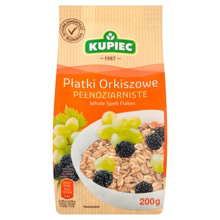 Kupiec Płatki orkiszowe pełnoziarniste 200 g (1)