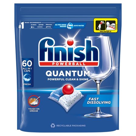 Finish Quantum Fresh Kapsułki do mycia naczyń w zmywarce 624 g (60 sztuk) (1)