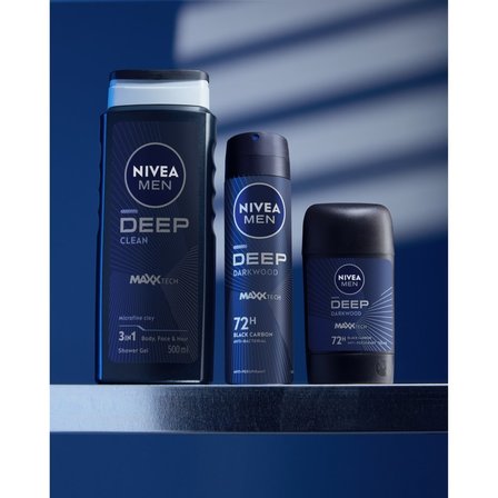 Nivea MEN Deep Clean ŻEL POD Prysznic DO Ciała, Twarzy I Włosów 500 ml (3)