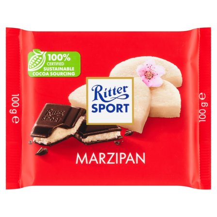 Ritter Sport Czekolada deserowa z nadzieniem marcepanowym 100 g (1)