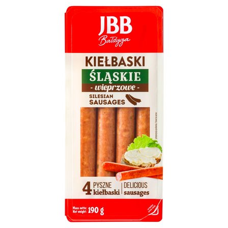 JBB Bałdyga Kiełbaski śląskie wieprzowe 190 g (1)