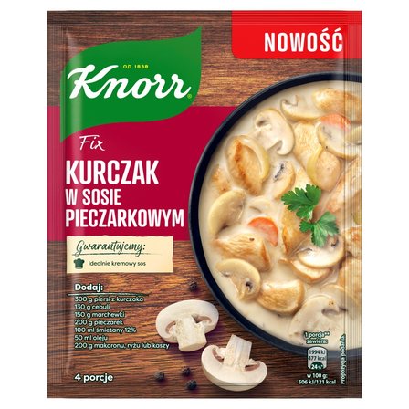 Knorr Fix kurczak w sosie pieczarkowym 33 g (1)