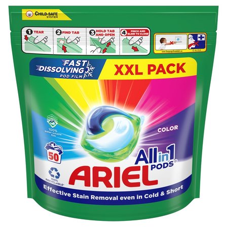 Ariel All-in-1 PODS Kapsułki z płynem do prania, 50prań (1)