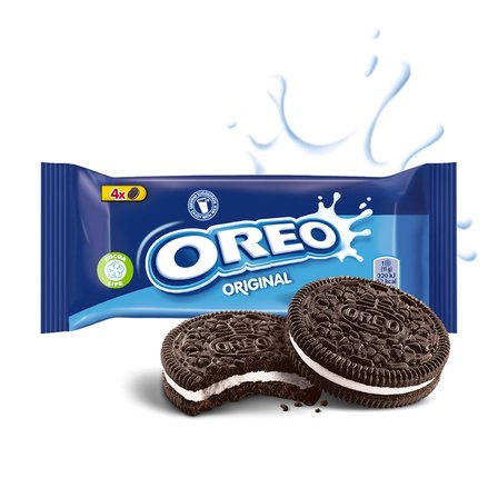 Oreo Original Ciastka kakaowe z nadzieniem o smaku waniliowym 44 g (4 sztuki) (2)