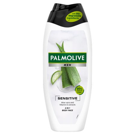 Palmolive Men Sensitive żel pod prysznic dla mężczyzn dla skóry wrażliwej 2w1 500ml (1)