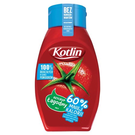 Kotlin Ketchup łagodny 60% mniej kalorii 450 g (1)