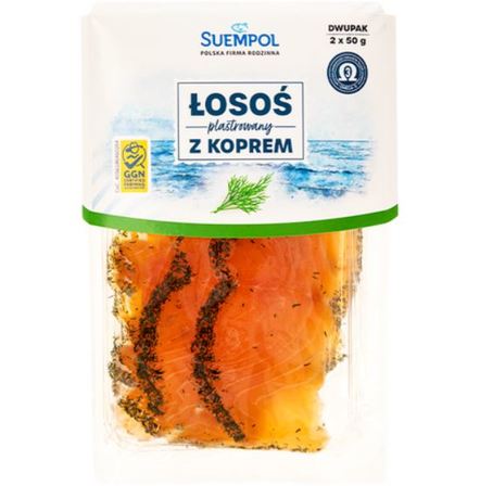 Suempol łosoś plastrowany z koprem (2x50g) (1)