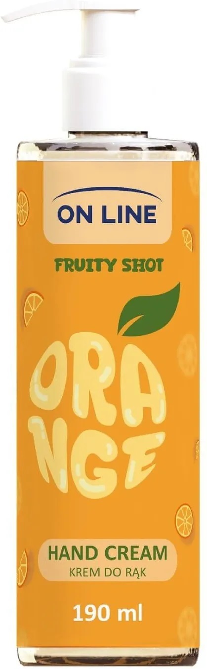 On Line fruity shot krem do rąk orange 190ml (1)