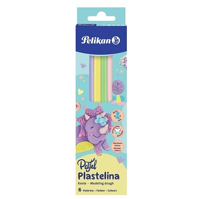 Pelikan Plastelina pastel, 6 kolorów, 100 g (1)